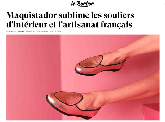 "maquistador sublime les souliers d'intérieur et l'artisanat français"