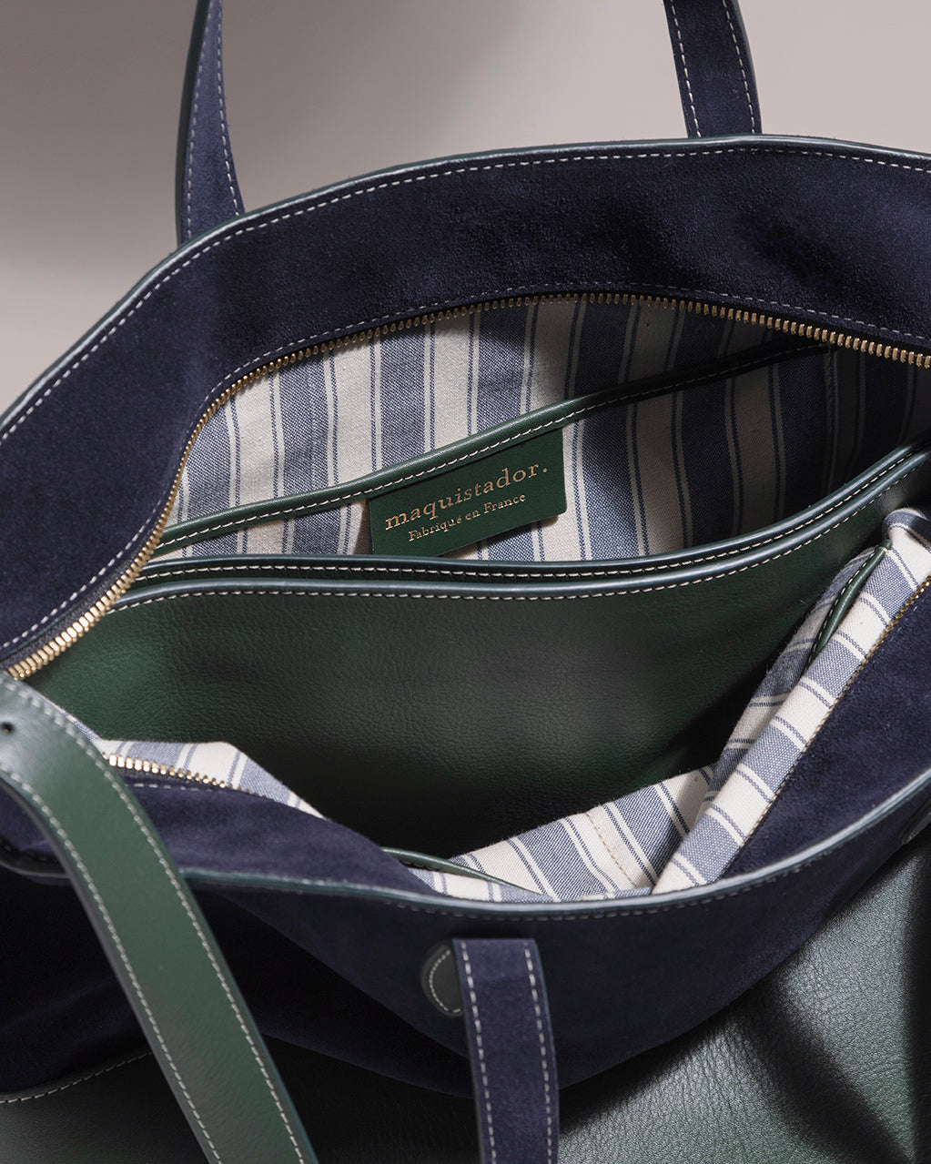 Olympe bag - navy & green
