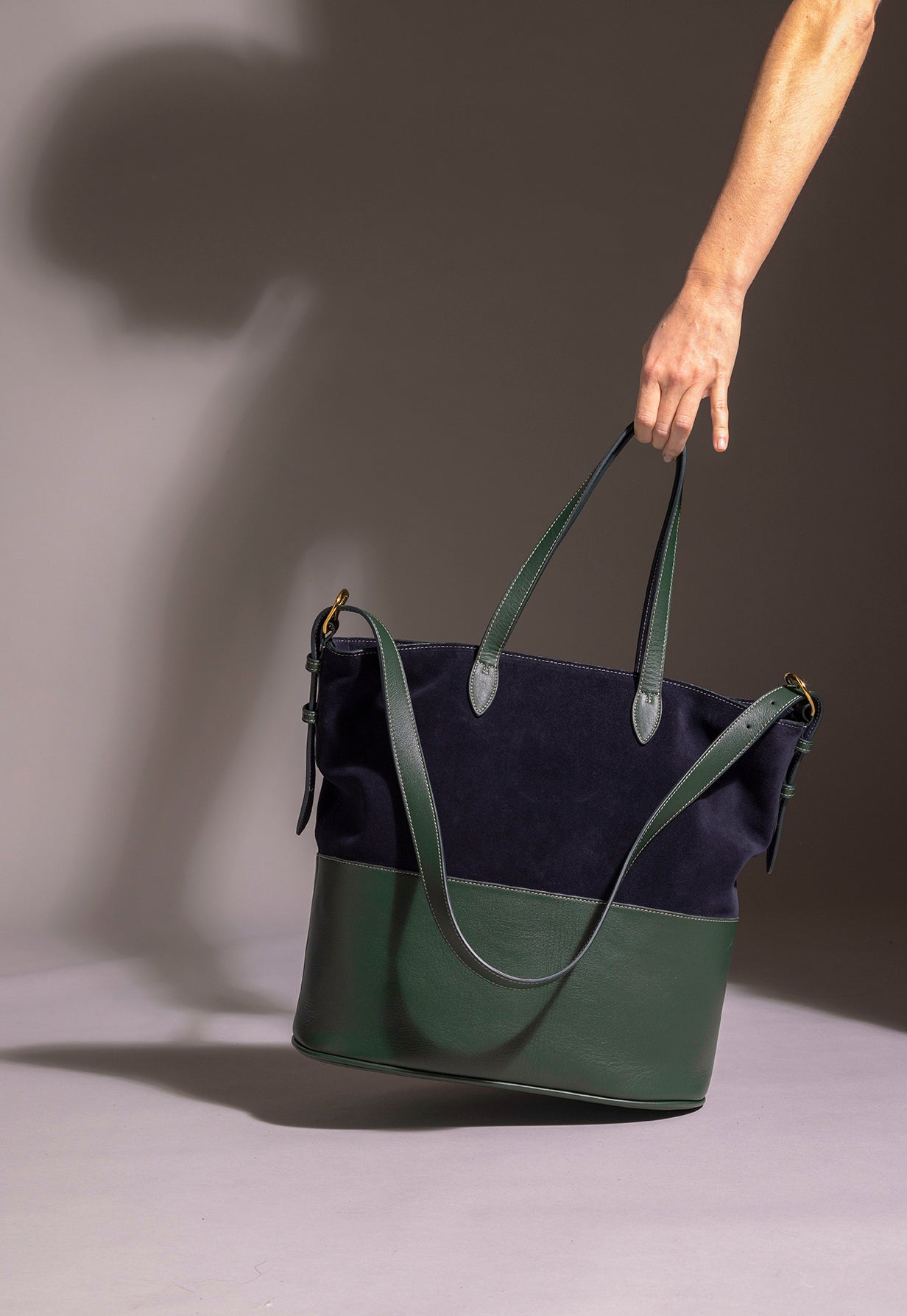 Olympe bag - navy & green