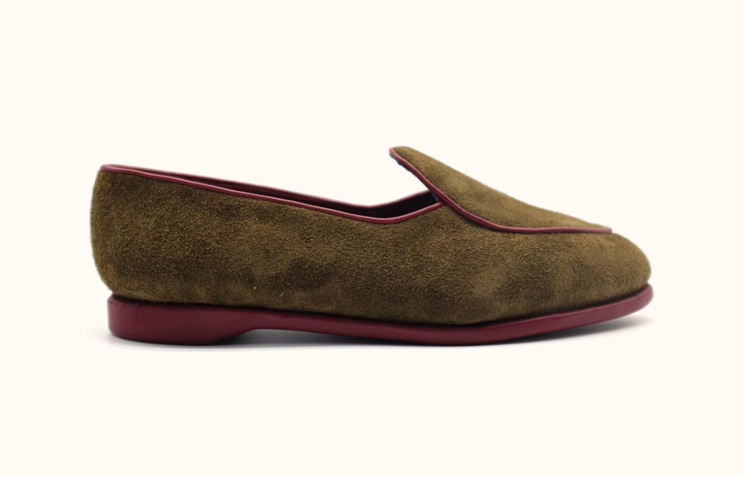 Carmen khaki burgundy