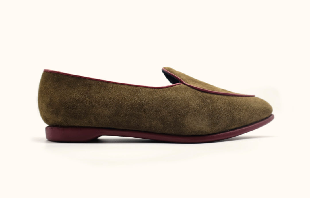 Casanova khaki burgundy