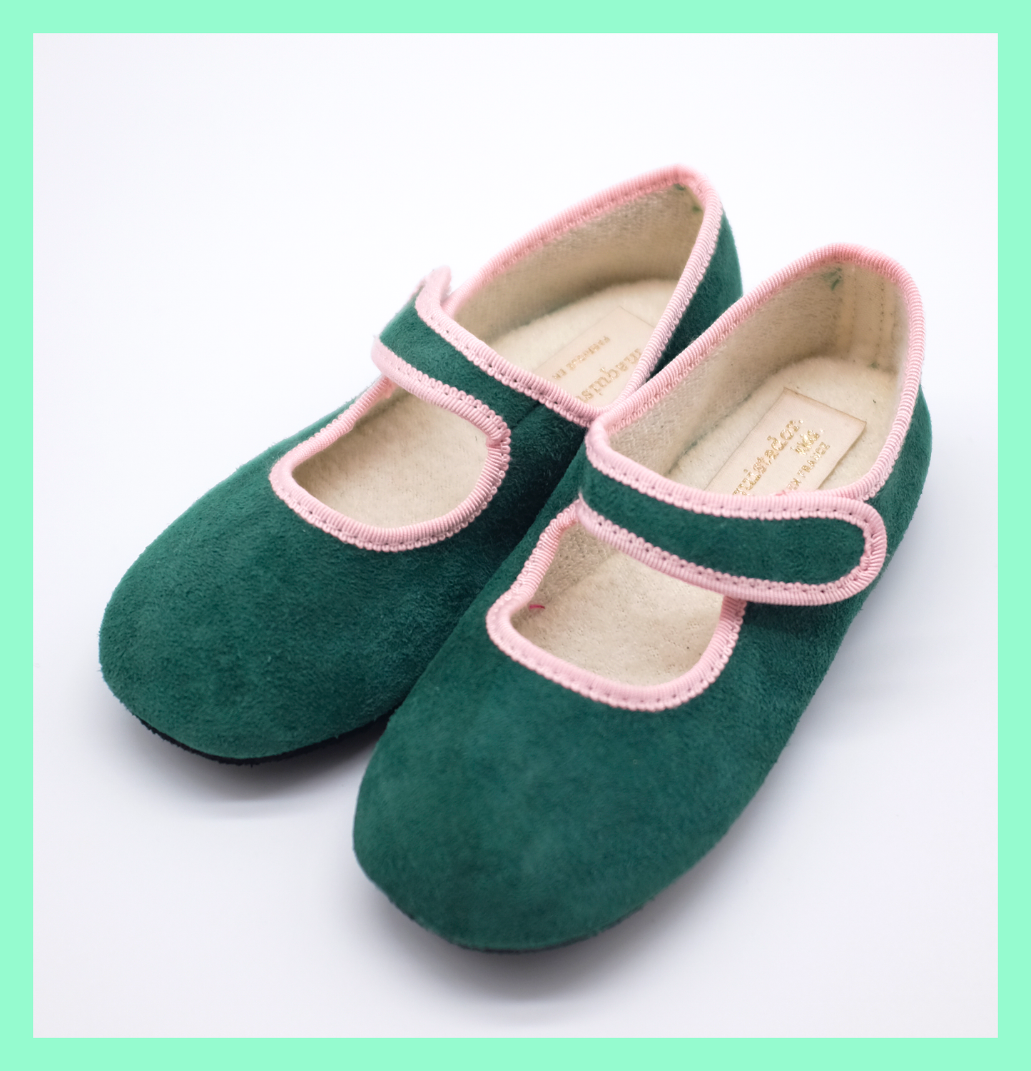 Romy green & pink