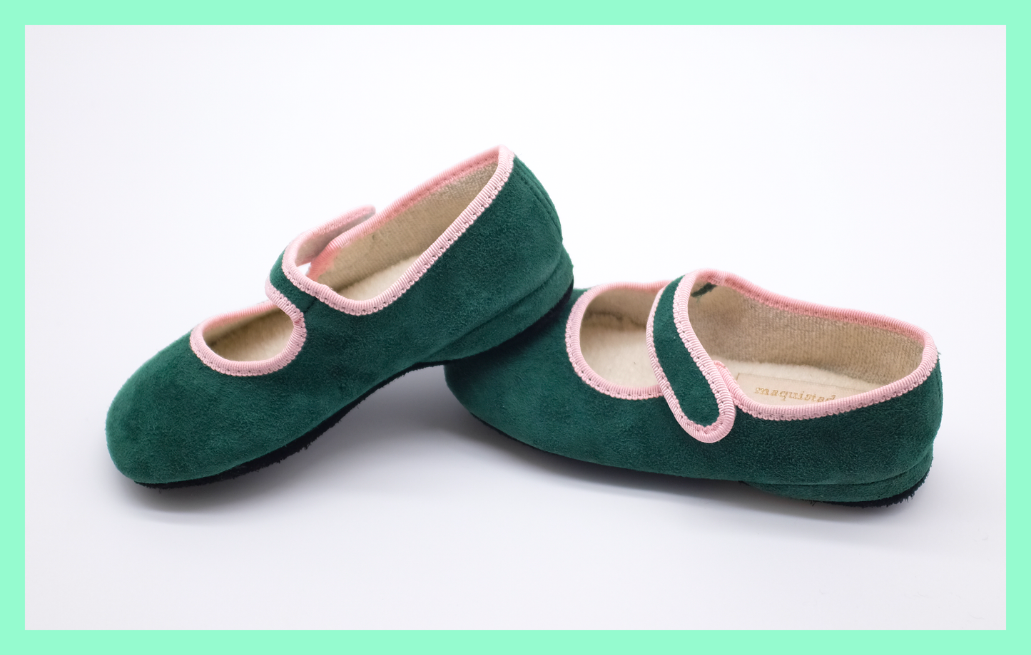 Romy green & pink