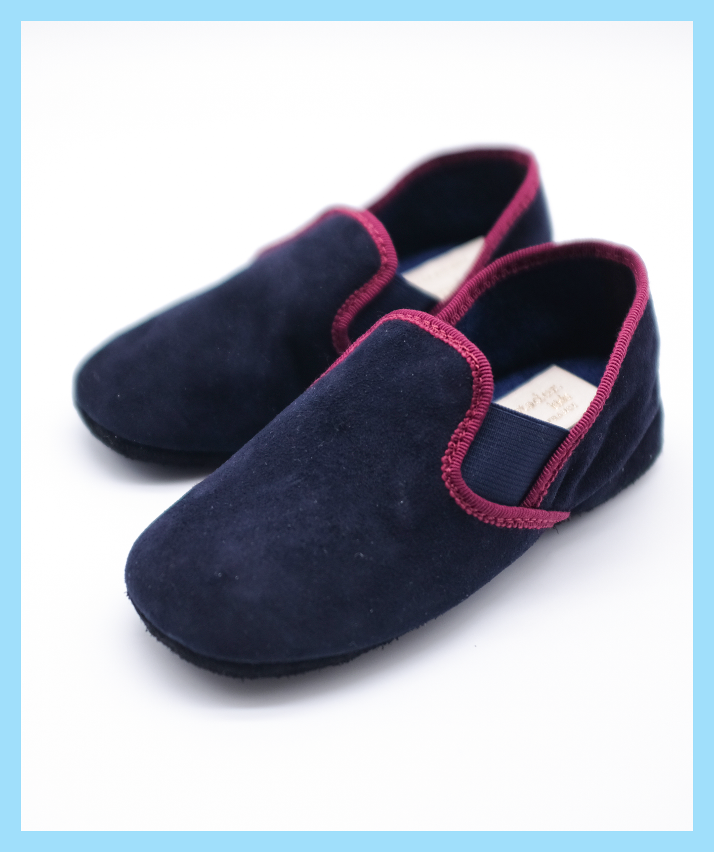 Balthazar navy & burgundy