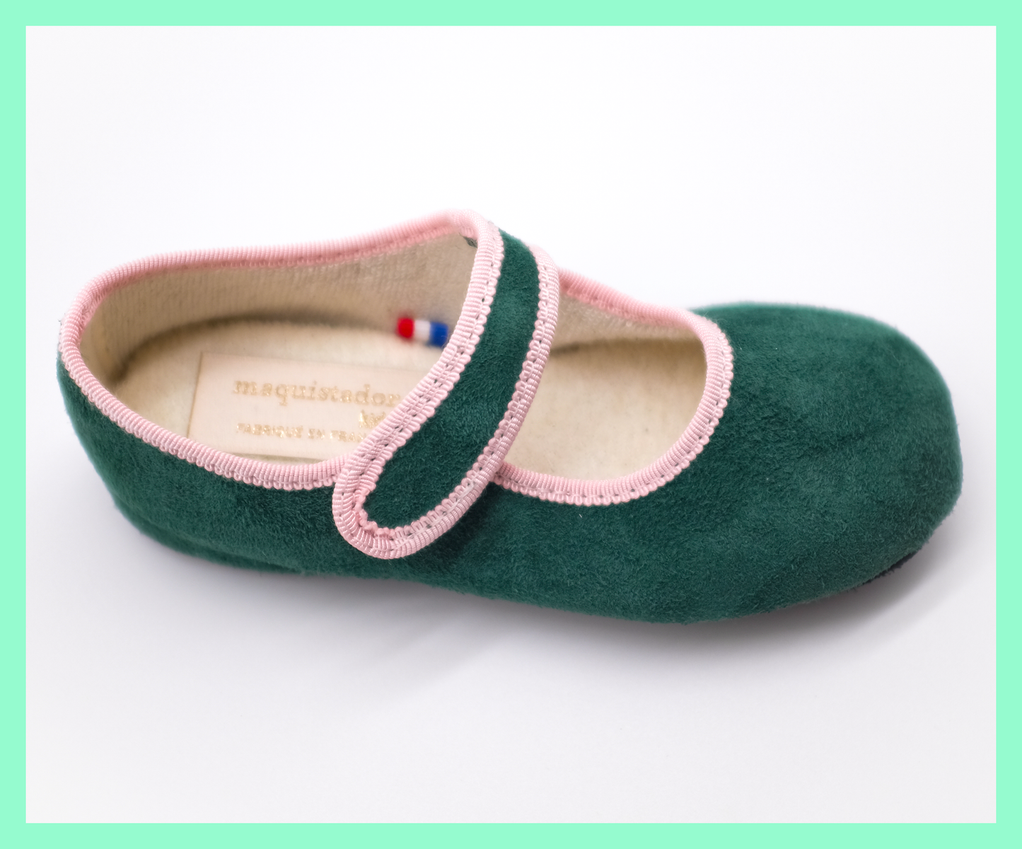 Romy green & pink