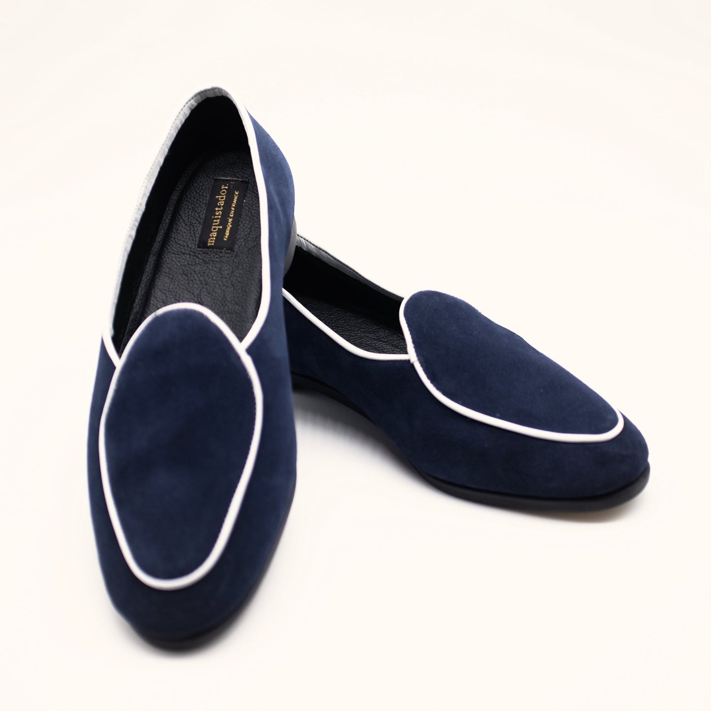 Casanova midnight blue & white
