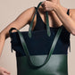 sac Olympe - marine & vert