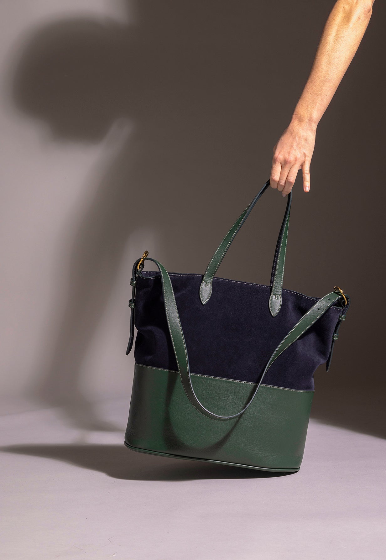 sac Olympe - marine & vert