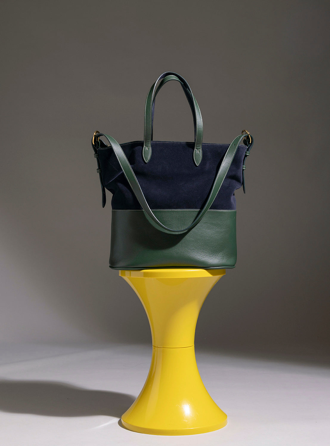 sac Olympe - marine & vert